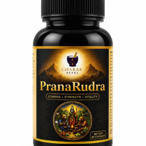 PranaRudra Ayurvedic supplement bottle, 60 capsules
